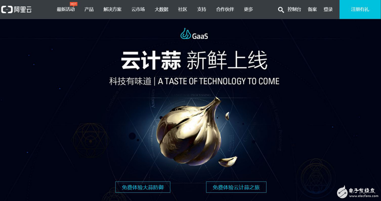 Aliyun announced the "cloud count garlic" 24 hours