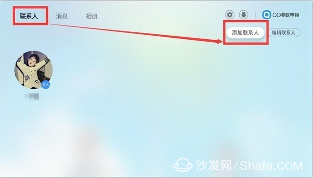 Add Contact on TV