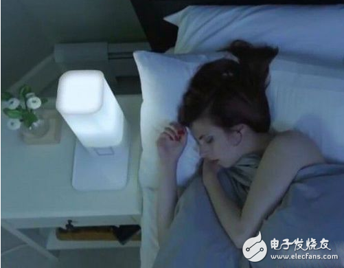 Smart bedside lamp: can hypnotize and voice commands