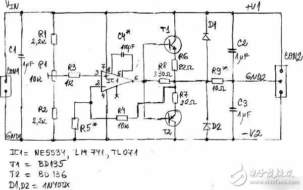 How to use audio amplifier for voltage splitting