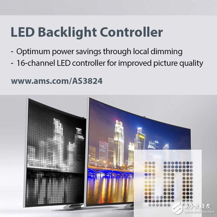 Amers Semiconductor Introduces 16-Channel LED Backlight Controller to Improve TV Picture Quality and Reduce Energy Consumption