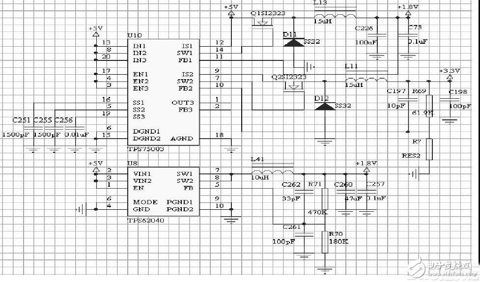 Power circuit diagram of 3G mobile video monitoring system