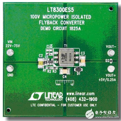 100V Micropower No-Opto Isolated Flyback Converter in 5-Pin TSOT-23 Package