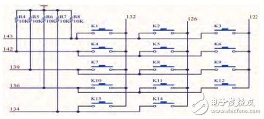 Figure 2: Matrix Keyboard Schematic