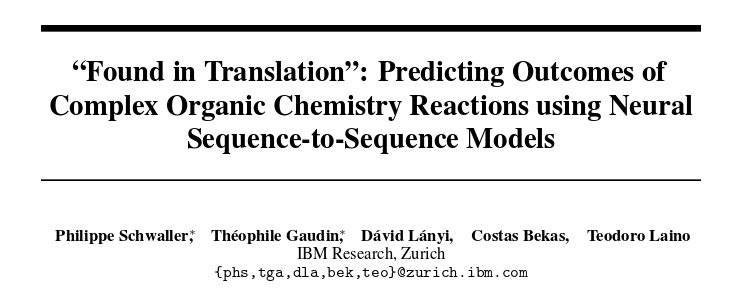 IBM uses artificial intelligence to help them predict the generation of organic chemical reactions