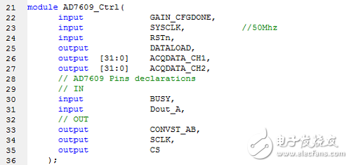 Implementation and Design of a Data Acquisition System Based on FPGA + AD7609