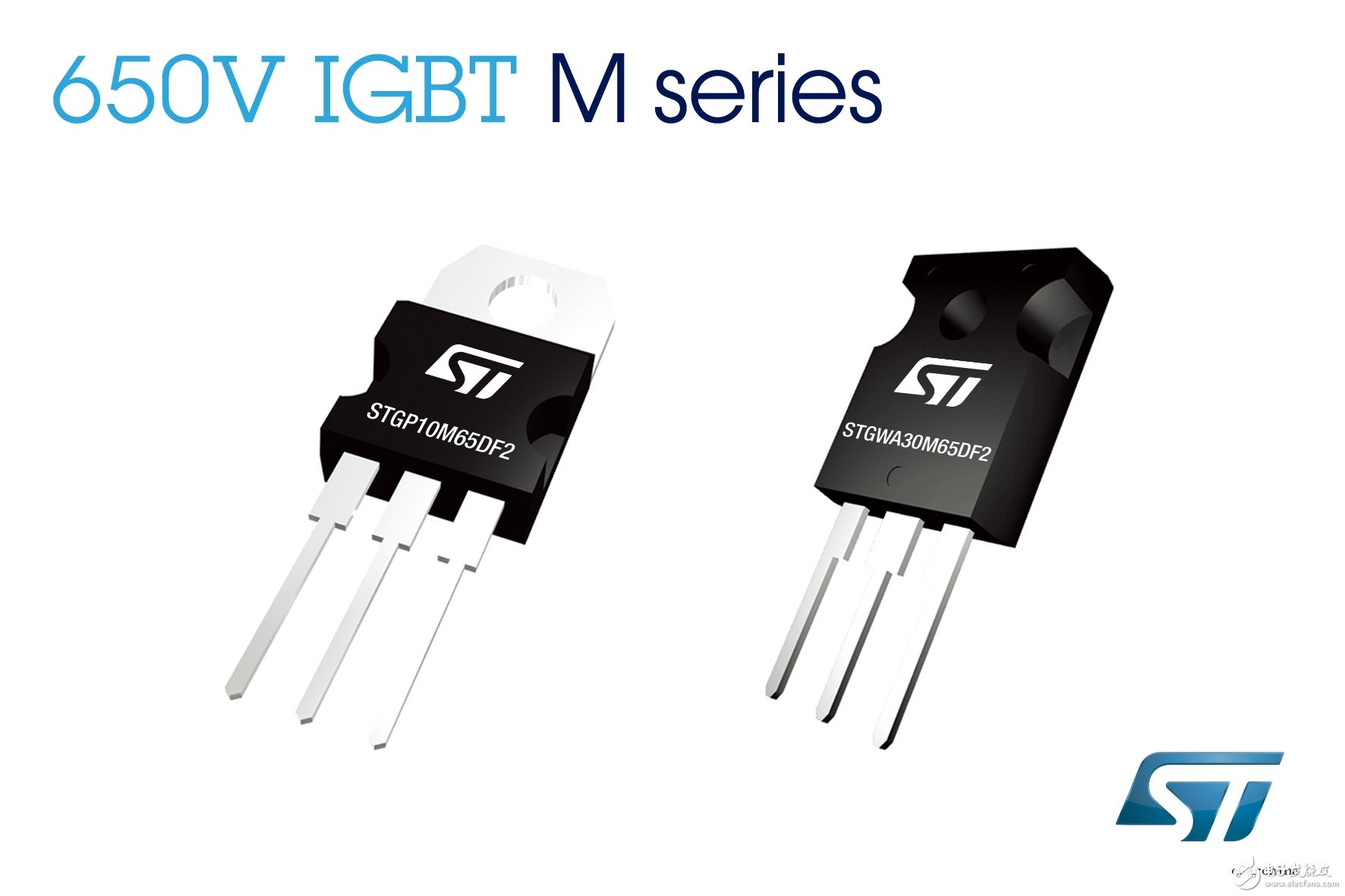 STMicroelectronics' 650V IGBT boosts energy efficiency in 20kHz power conversion applications