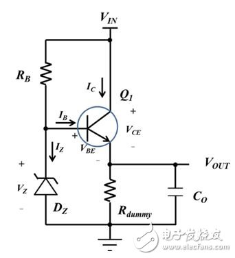 Figure 3: Series Regulator with Virtual Load Resistor