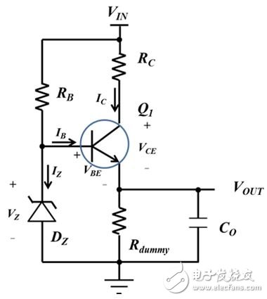 Figure 5: Series Regulator with Current Limiting Resistor