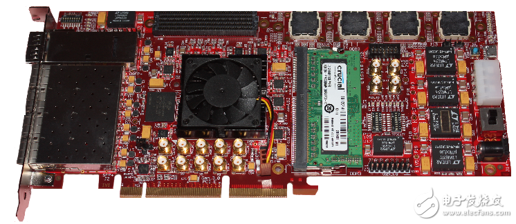Virtex 7 PCI Express Gen 3 / 100Gig NIC (bottom view)