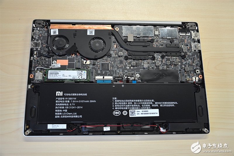 Xiaomi notebook dismantling diagram tour: the conscience choice of the mid-end price-performance model