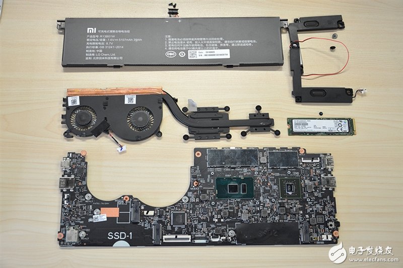 Xiaomi notebook dismantling diagram tour: the conscience choice of the mid-end price-performance model