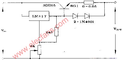 Lm317 current expansion circuit diagram