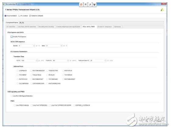 Xilinx IP core configuration, step by step to verify Xilinx Serdes GTX up to 8.0Gbps