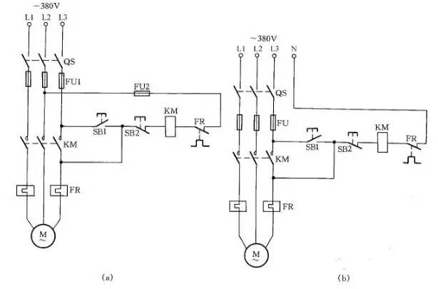 Motor and blower wiring diagram (including single-phase capacitor, three-phase asynchronous motor, single-phase three-phase blower)