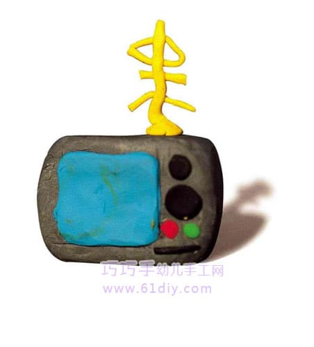 Children's plasticine works - TV