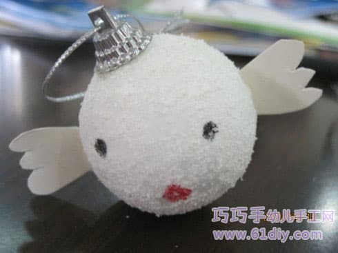 Children's environmentally friendly hand - snowball bird