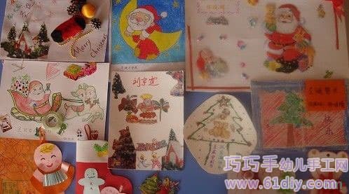 Kindergarten Christmas handmade works appreciation 3