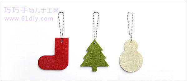 Felt made of Christmas pendants 1