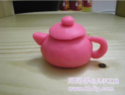 Plasticine teapot