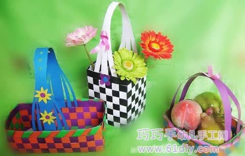 Children's handmade - paper basket