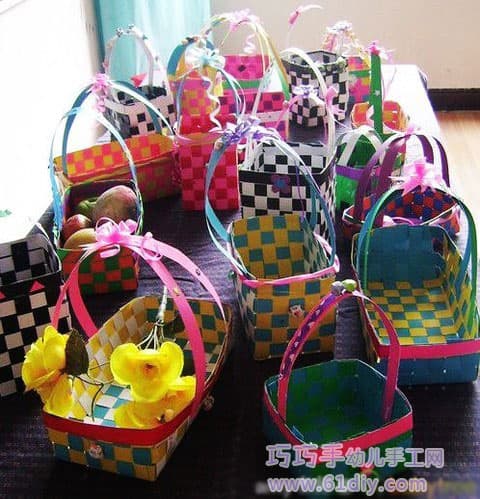 Children's handmade - paper basket