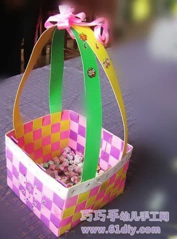 Children's handmade - paper basket