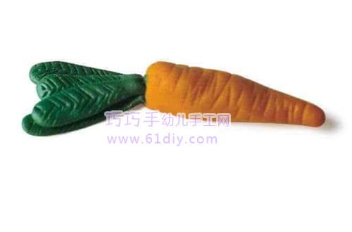 Children's plasticine works - radish