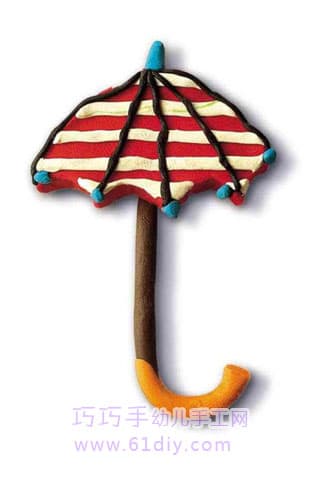 Children's plasticine works - umbrella