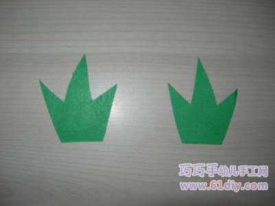 Children's paper cup handmade - green pineapple