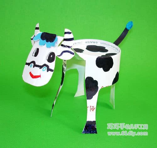 Paper cup handmade works - cows