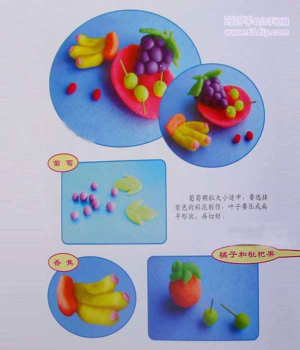 Plasticine handmade - fruit