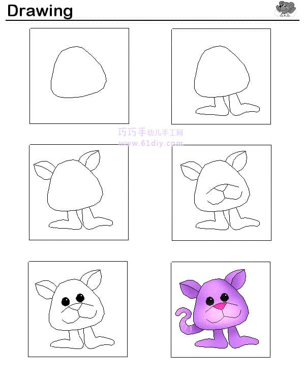 Elf's drawing steps