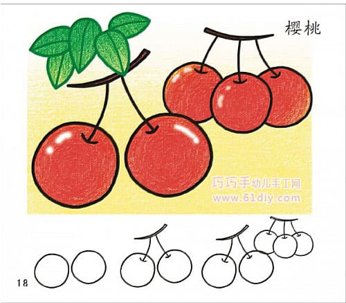 Drawing fruit - cherry