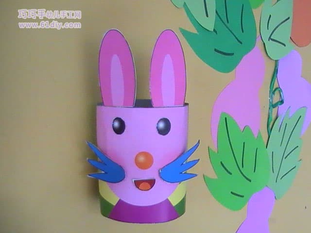 Kindergarten rabbit handmade work