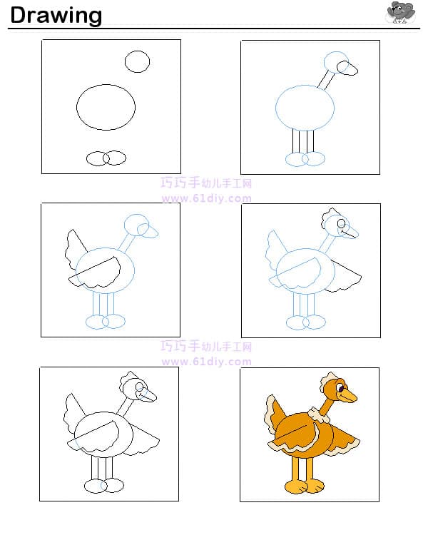 Cartoon turkey drawing