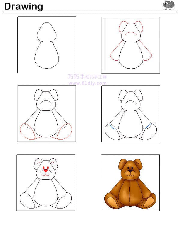 Teddy bear drawing