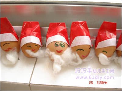 Eggshell handmade - Santa Claus