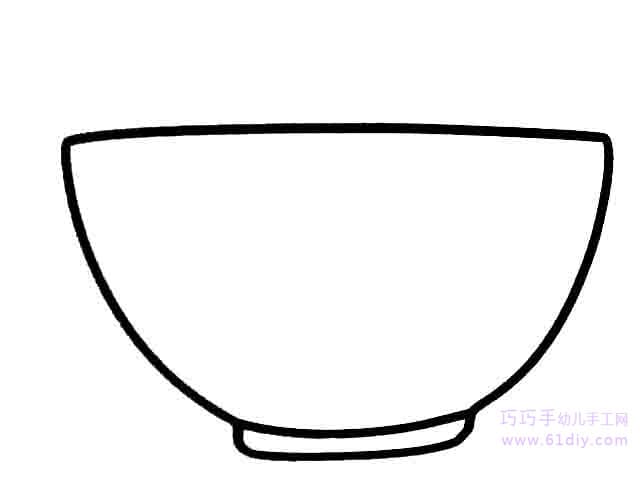 Kitchenware: stick figure of rice bowl
