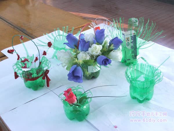 Turn waste into treasure - bottle basket
