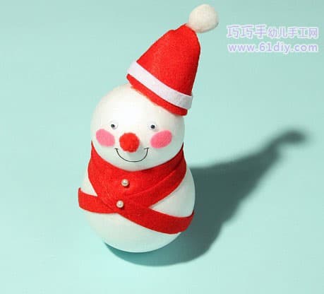 Foam Ball Handmade Works - Snowman Doll