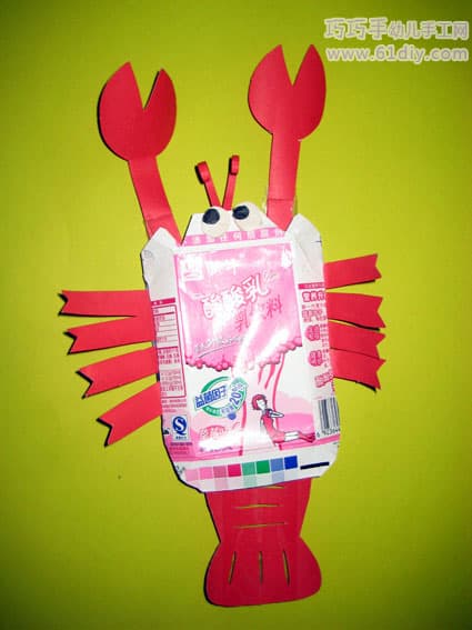 Yogurt box handmade - crab