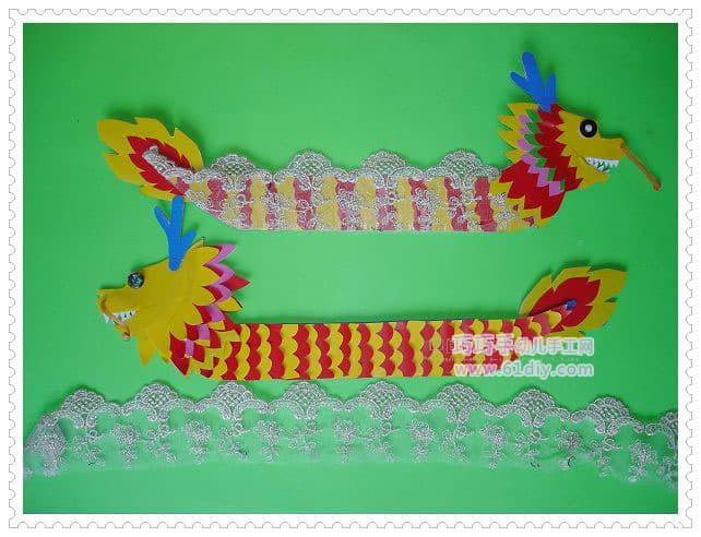 Kindergarten Dragon Boat Festival Handmade: Dragon Boat