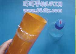 Cola bottle making little girl