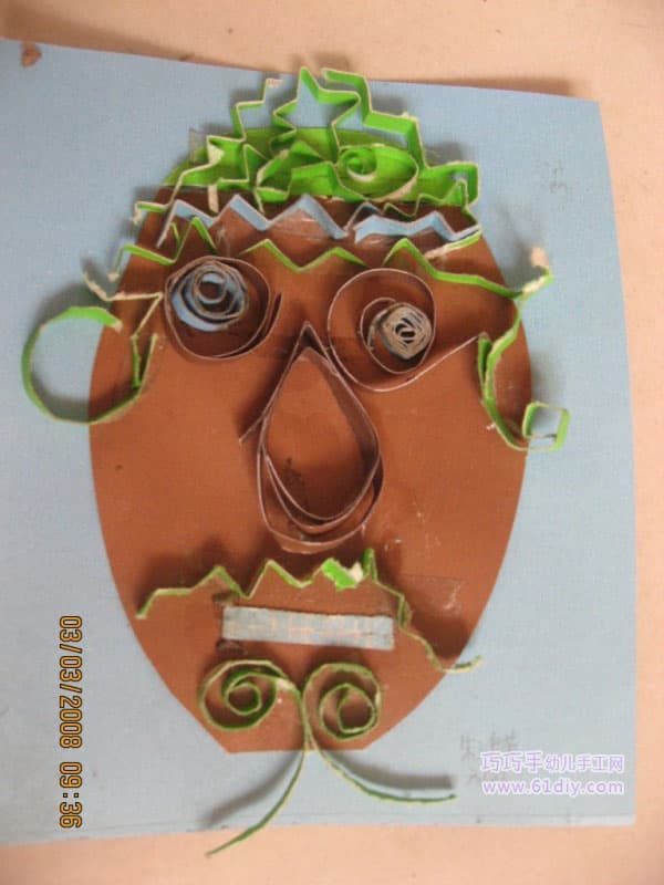 Paper sticker villain