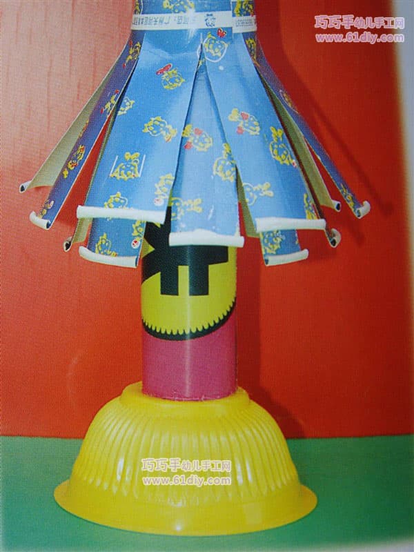 Disposable tableware use - table lamp