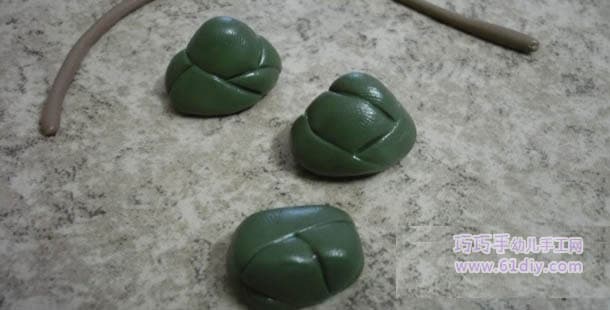 Soft pottery making dice (Dragon Boat Festival handmade)