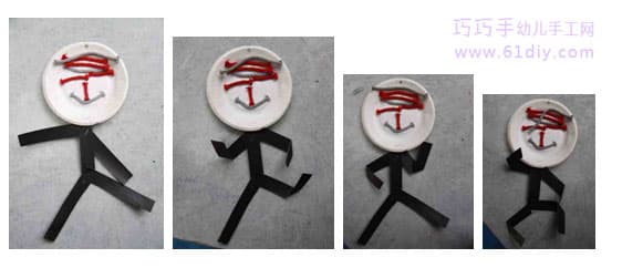 Sports villain (disposable plate handwork)