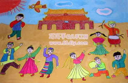 Children's National Day hand-painted