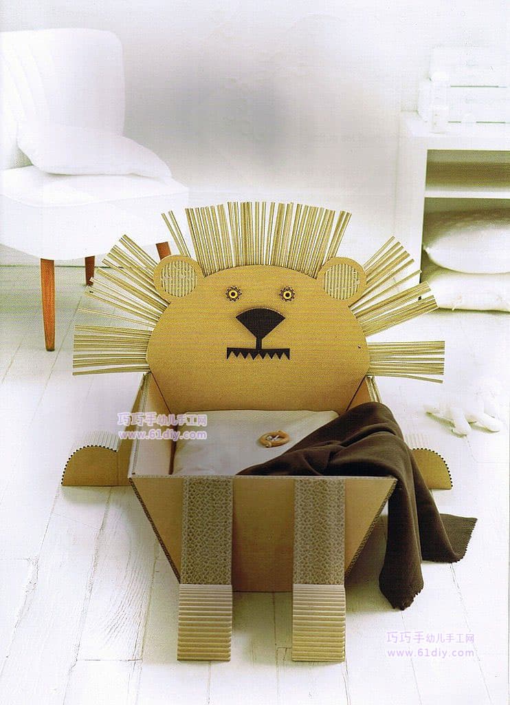 Corrugated Handmade - Lion Storage Box